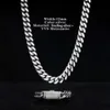 Master Rocks Hip Hop Sterling Sier 12mm 14mm 18mm 14k Gold Plated VVS Moissanite Cupan Necklace