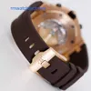 Moderne funktionale Armbanduhr AP-Armbanduhr Royal Oak Offshore 26470OR Elefantengraue Herrenuhr aus 18 Karat Roségold, automatische mechanische Schweizer Uhr, Luxus-Messgerät, 42 mm