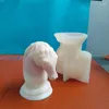 Bakning mögel hästhuvudstaty ljus silikon mögel byst ridande skulptur konst figur djur poney mögel m358