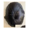 رجال الأطفال الباروكات الرجال toupee قاعدة أزياء الدانتيل مع رقيقة الجلد 1B الهندية مستقيمة الشعر 6inch toupees قصيرة بسرعة توصيل صريح 39566 DHPHX