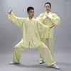 Vêtements ethniques Costume d'entraînement unisexe Uniforme chinois TaiChi Wushu