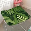 Kudde gröna växter Mat slips rep matstol cirkulär dekoration säte för kontorsskrivbords heminredning