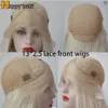Gorący fioletowy Yaki HD przezroczysty, wchyla się w pełni koronkowy frontowe peruki ludzkie włosy dla kobiet 13 x 4 Wysoka temperatura Włókna mokra i falista syntetyczna peruka