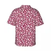 Chemises décontractées pour hommes Chemise d'été Vacances Mignon Ditsy Floral Blouses Fleur Imprimer Élégant Mâle Manches Courtes Streetwear Vêtements