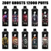 Zooy Ghost 12000puffs Одноразовая вейп -ручка с сетчатой катушкой на складе ЕС