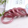 Braccialetto genuino naturale quarzo fragola braccialetto di cristallo rosa donne accessori di alta gioielleria regalo fidanzata mamma