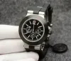 Berry AAA 2024 Aluminium Quartz Chronograph Sapphire Glass 44m Men's Watch Black Dial Oak Bark LOGO