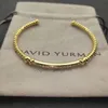 Doppio 18k Open Gold X Designer Luxurys Bracciali Fashion Diamond Alta qualità 3MM Braccialetti Bracciale Donna Minimalista Gioielli di marca Delicato braccialetto di cristallo