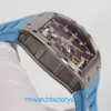 Захватывающие эксклюзивные наручные часы RM Watch RM030 Автоматические механические часы RM030 Мужские часы из титанового сплава Дата Полый запас хода Автоматический