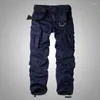 Men's Pants Men Cargo With Many Pocket Cotton Loose Baggy Casual Military Trousers Hip Hop Harem Male Clothing Plus Size