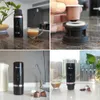 Glueckzeit Portable Electric Espresso Hine 3-4 Minutes of Self Heating Rechargeable Hine, Compatible with NS Capsules Ground Coffee under 20 Bar Pressure,