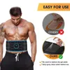 Slimmbälte EMS Muscle Stimulator Massage ABS Trainer Abdominal Tuning Belt Abdominal midja USB Laddningsutrustning 240321