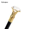 Golden Diamond Type Walking Cane Fashion Decorative Walking Stick Gentleman Elegant Cosplay Cane Knob Crosier 93cm 240314