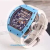 RM Watch Pilot Watch Popular Watch RM011-FM Herr Series RM011 Senaste upplagan Blue Ceramic Limited Edition Mechanical Watch