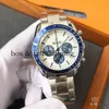 Chronograph SUPERCLONE Watch y o m e g Awatches Wristwatch Luxury Dsinr Thr Six Ndl Stl Band Supr Bully N's Sipl and Fashionabl montredelu