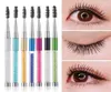 Eyebrow Brush Mascara Spiral Wand Applicator With Rhinestone Handle EyeLashes Extension Comb Eye Makeup Tools 10 Colors12399533