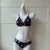 Brand V Designer-Badeanzug, sexy Bikini-Set für Frauen, Verband-Badebekleidung, Tanga-Badeanzug, zweiteiliger Badeanzug, Strandmode, Polka-Dot-Print, schwarz-weiße Sets