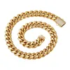 Partihandel Choker 18K Gold Custom Gold Cuban Link Chain 24K Gold Cuban Miami Chain 20mm Miami Cuban Chain Necklace Hip Hop Jewelry