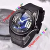 Novo relógio bolha 3 cores relógio masculino automático com data pulseira de couro preto Watches281U