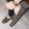 أحذية غير رسمية الرجال متسكعون من الجلد عالي الجودة ينزلق moccasins