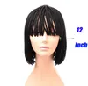 12 inch Short Nature Black Box Braid Wig African American Braided Wigs with Bangs for Black Women7148388