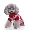 Vêtements de chien chat tricoté pull chiot noël chaud tricots animal hiver pull gilet col roulé pour vacances noël