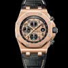 Celebrity Na rękawe Zegarek na nadgarstek AP Royal Oak Offshore 18K Rose Gold Automatyczne mechaniczne męskie zegarek 26470or Sinone Hand Luksusowy zegarek 26470or Oo A002CR.01