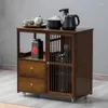 Kitchen Storage Living Room Home Mobile Tea Truck Small Rack Automatic Boiling Water Brewing One Tank