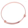 Bangle IJB0273 150 PCS Stainless Steel Twist Expandable Adjustable Wiring Bangles Bracelets Jewelry Making ( 5 Color )