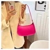 Evening Bags 2024 Fashion Vintage Women Handbags Leather Shoulder Bag Casual Underarm Solid Color Zipper Purses Clutch