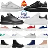 Mentiers Mentiers Des Chaussure Men Femmes en cuir noir argent blanc réfléchissant rose rose irisé irisé extérieur de la plate-forme de créateurs de sport sneakers mode