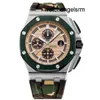 Orologio da polso alla moda per affari Orologio da polso AP Royal Oak Offshore Precision Steel 44mm Orologio meccanico automatico da uomo Rosso