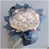 装飾的な花の花輪diy蝶の花束手作り花材料パッケージパッケージブーケがotpmgのための絶妙な贈り物