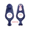 Vibrating Cock Ring Sex Toys Penis Ring Couple Vibrator Clitoris Perineum Stimulator with 9 Vibration Modes Adult Sex Toys Games Massager for Men Erection Training