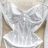 Женские блузки Gagarich, сексуальный однотонный сетчатый комбинезон с бриллиантами, женский элегантный универсальный топ с квадратным воротником и длинными рукавами Ins Tide 2024
