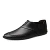 Swobodne buty luksusowy oryginalny skórzany mokrajer dla mężczyzn miękki wygodny klasyczny poślizg na wielkim rozmiarze męskim 37-45 mokasyny