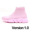 Designer shoes Socks running Shoes Platform Men Mens Woman Shiny Knit Speed 2.0 1.0 Trainer Runner Sneaker Sock Shoe Nice Womens Sneakers Speeds Booties