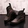 Casual Shoes 2024 Men Motorcycle Boots High Tops Sneakers Hip Hop Ankle Zapatillas Hombre