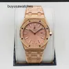 Relógio de pulso AP de luxo popular Royal Oak Series Watch Womens Watch 33mm de diâmetro Quartz Movement Precision Steel Platinum Rose Gold Casual Mens Famous Watch