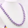 Chaînes 8/10/12 / 16mm rond violet violet collier de perles femmes filles faites à la main fabrication de bijoux design accessoire de mode cadeau des mères