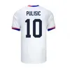 2024 Pulisic McKennie Soccer Jerseys America米国Morgan Reyna Altidore Press Adams Lloyd 24 25フットボールシャツジャージーファンプレーヤージャージーメンキッズキット