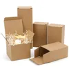 Förpackningsboxar Kraft Paper Box Rectangar Black Pink Gift 3-Layer Korrugerad liten anpassad utskrift Logotypleveranskontor SC DH6CF