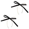 Stud Earrings Creative Bowknot Ear Studs For Women Girls Sweet Cool Ribbon Bow Drop Daily Wear Aesthetic Jewelry