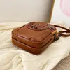 Torby na ramię moda kobiety skórzane crossbody vintage elegancki posłańca z słuchawkami jack torebka na zakupy