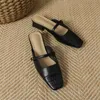 Mingman Women's Shoes Sandals 2833-2シングルシューズ、夏の女性用のつま先の包装半スリッパ、外部摩耗のための片足、サンダル、ミュラーシューズ