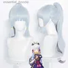 cosplay anime kostümleri oyun adı genshin etkisi kamisato ayaka rol lolita elbise kayak peruk fantasia anime kız costumec24321