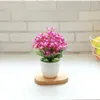 装飾的な花人工鉢植えの偽の植物ボンサイシミュレーション植物マルチカラーガーデンホームコートヤードルームデコレーションフラワー