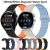 Watch Bands 20mm 22mm Strap For Samsung Galaxy 6 3 4 5/S3/Active 2 Sile Magnetic Loop Band For Amazfit Bip HUAWEI GT 4 46mm Y240321