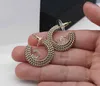 2024 Luxury quaity charm special round shape drop earring in 18k gold plated have stamp PS3258B