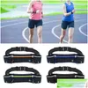 Outdoor Bags Sports Fanny Pack Adjustable Running Belts Waist Phone Hydrations Bag Exercise For Joggings Cycling Hiking Drop Delivery Otikh
